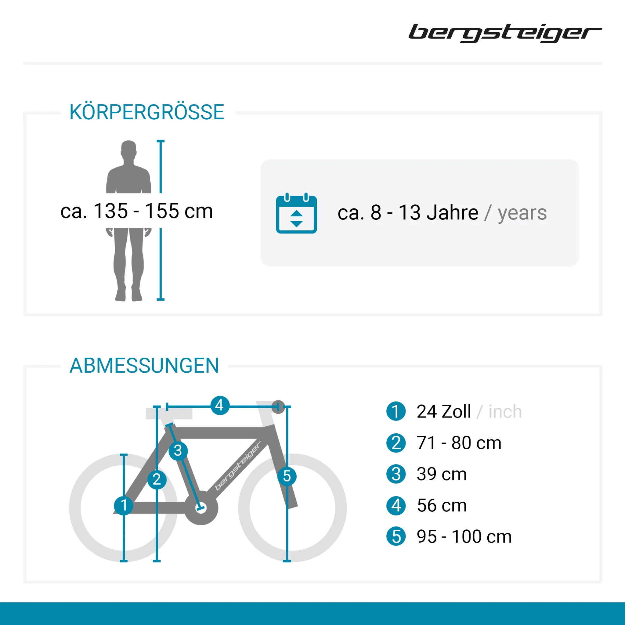 Bergsteiger Kodiak 24 Zoll Kinderfahrrad